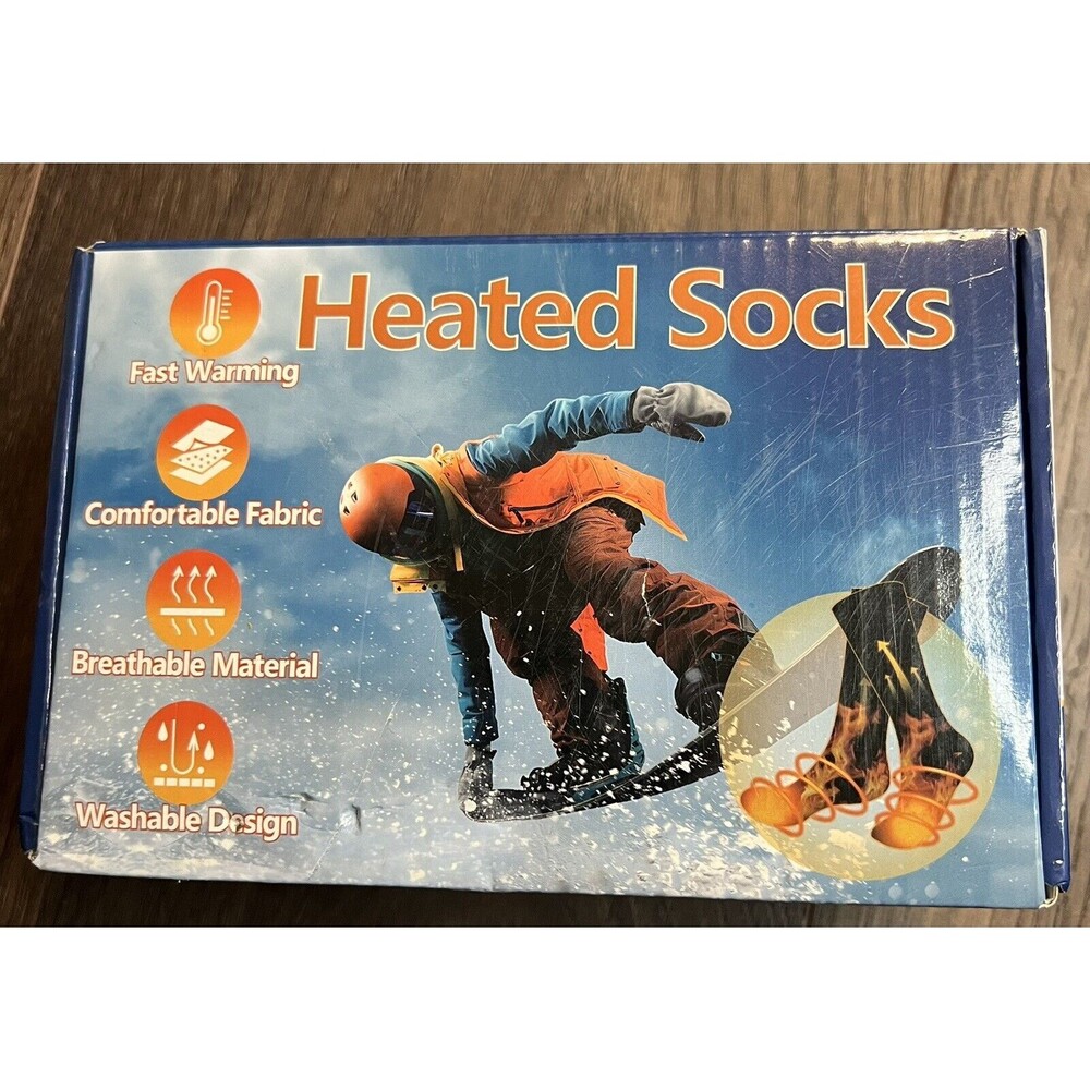 ZUWSUJS Heated Socks Rechargeable Washable